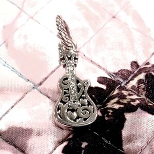 RETIRED BRIGHTON ELECTRIC HEART GUITAR CHARM